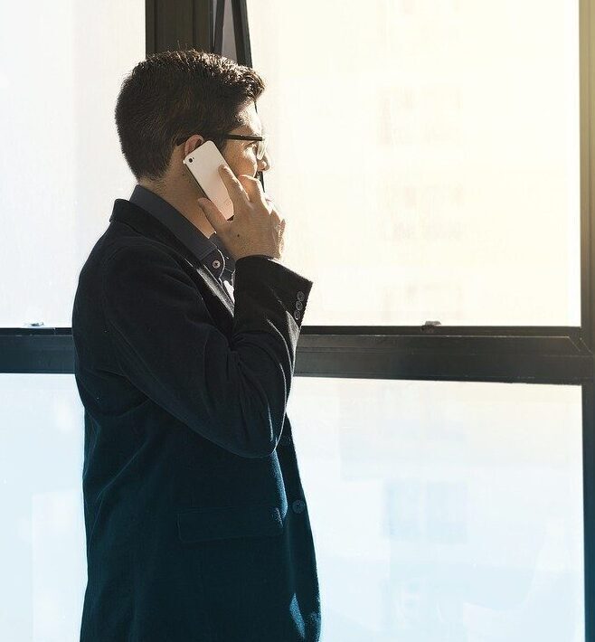 man calling